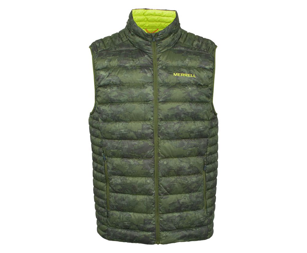 Merrell Vests Olive - Ridgevent™ Thermo - Mens 14HFXQMAU